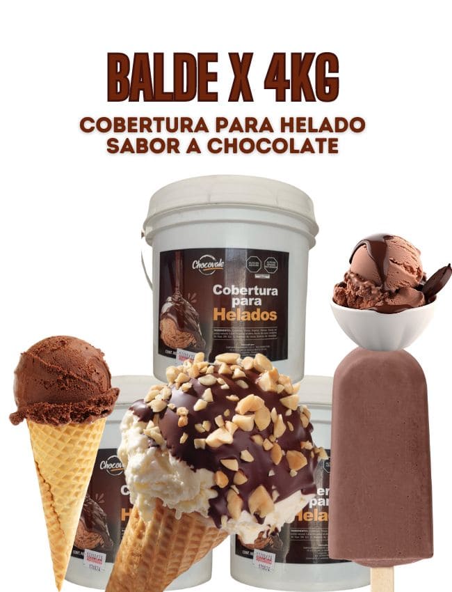 Cobertura Para Helados Balde x 4kg