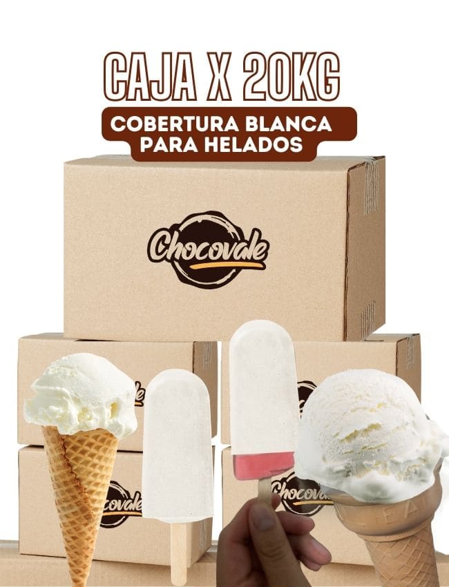 Cobertura Blanca Para Helados Caja x 20kg